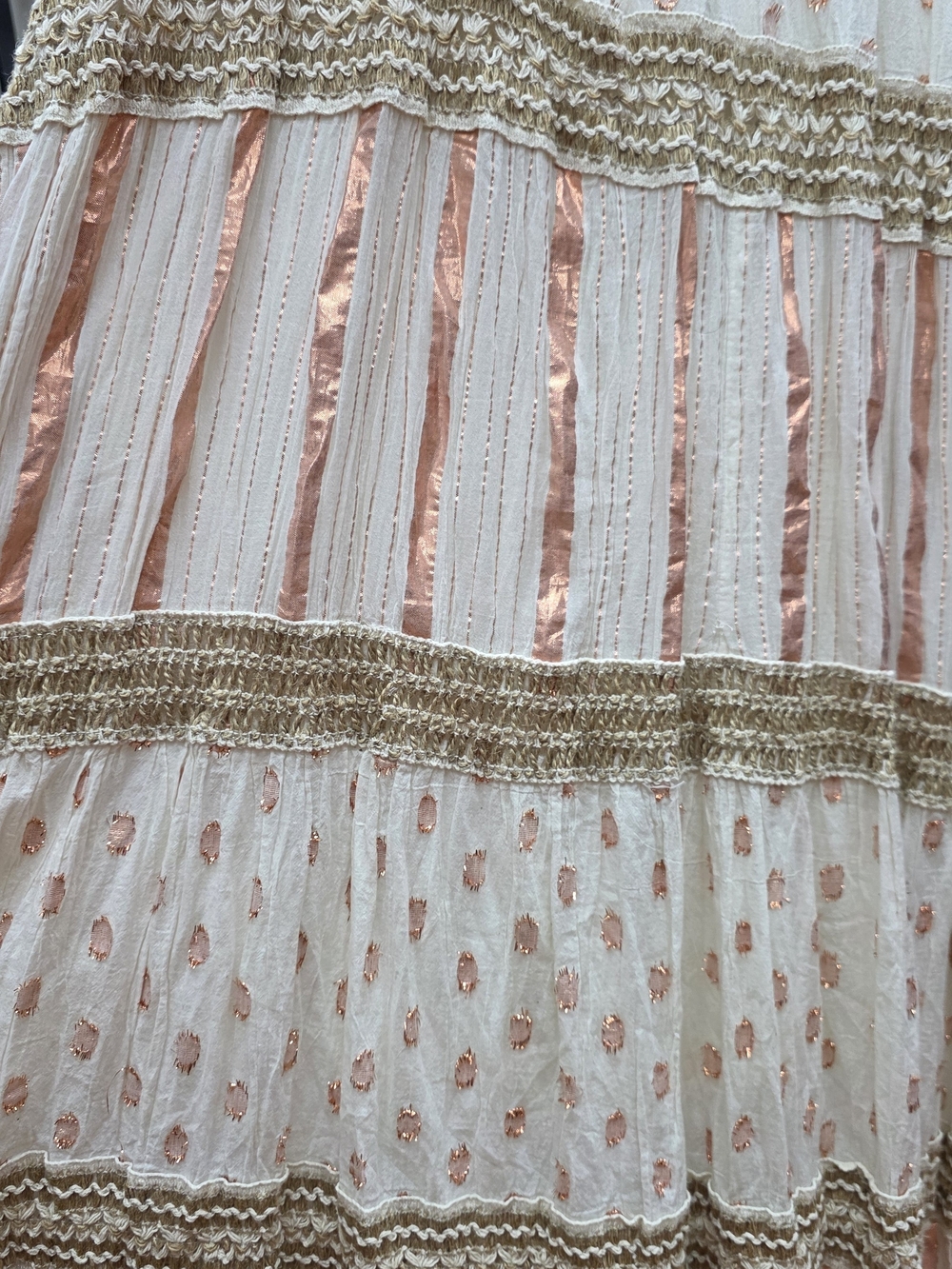 Me 2 Magic Cotton Embroidered Tassel Shimmer Boho Chic Maxi 3X - Picture 12 of 12